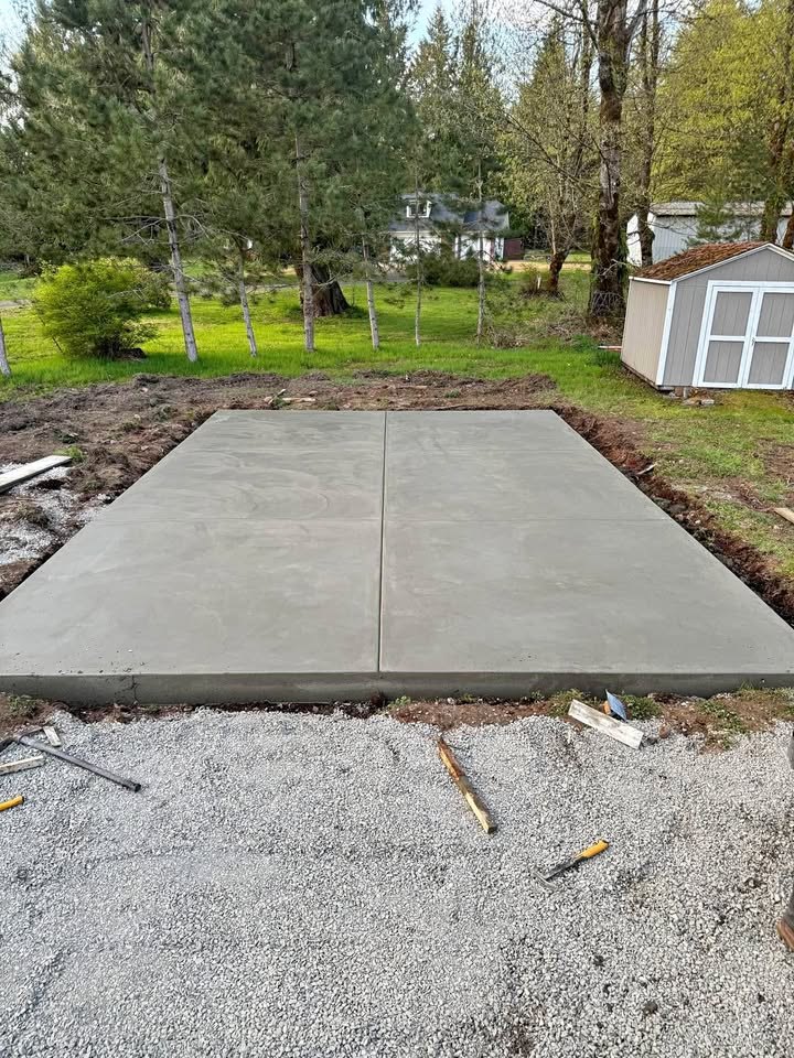 New concrete pad completed by MP Services
